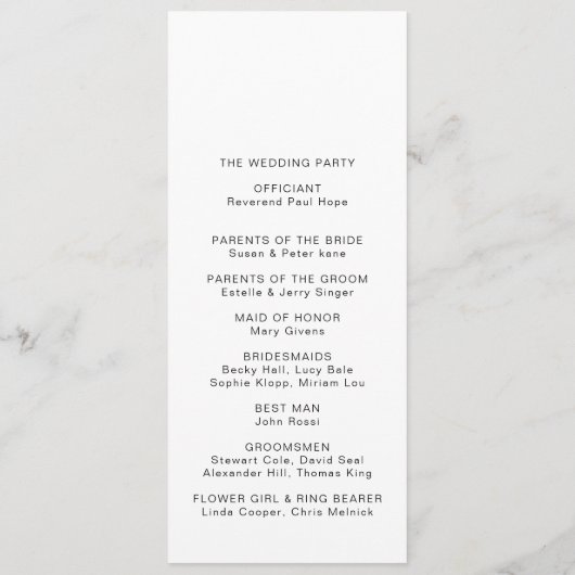 Minimalistisch programma voor lijnverbinding programmakaart (Achterkant)