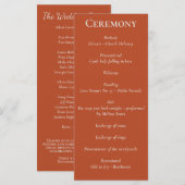 Minimalistisch programma voor pompoenen in het scr programmakaart (Voorkant / Achterkant)