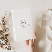 Minimalistisch programmaboekje zwart/witboek flyer