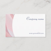 Minimalistisch QR code licht perzik Visitekaartje (Voorkant)