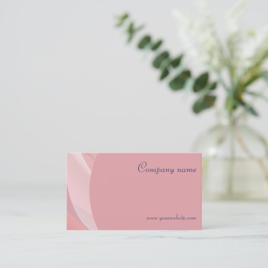 Minimalistisch QR code pastel terracotta Visitekaa Visitekaartje (Staand voorkant)