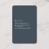 Minimalistisch-QR code-schone eenvoudige professio Visitekaartje (Achterkant)