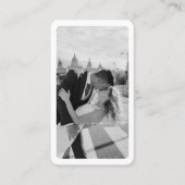 Minimalistisch QR-code Visitekaartje met foto (Voorkant)