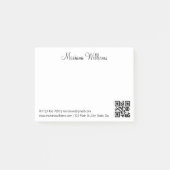 minimalistisch qr-codebedrijf post-it® notes (Voorkant)