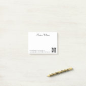 minimalistisch qr-codebedrijf post-it® notes (Op bureau)