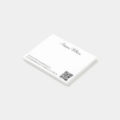minimalistisch qr-codebedrijf post-it® notes (Schuin)