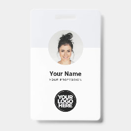 Minimalistisch QR van de Moderne Kaart van de Werk Badge