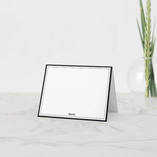 Minimalistisch randafvulblad Hartelijk dank Kaart (Achterkant)