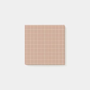 Minimalistisch raster Post-it® notes in aardetinte