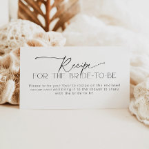 Minimalistisch Recept Kaart Aanvraag Vrijgezellenf