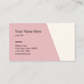 Minimalistisch reinigingspastel (standaard) Visite Visitekaartje (Achterkant)