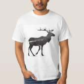 Minimalistisch rendier T-shirt (Voorkant)