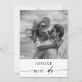 Minimalistisch repetitie diner de avond ervoor kaart (Voorkant)