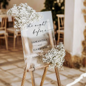 Minimalistisch repetitie diner Elegant welkom Acryl Bord