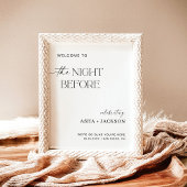 Minimalistisch repetitief Welkomstteken Poster bin