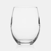 Minimalistisch restaurantlogo wijnglas zonder voet (Links)