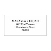 Minimalistisch retouradres  zelfinktende stempel (Design)