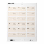Minimalistisch retouradreslabel etiket (Full Sheet)