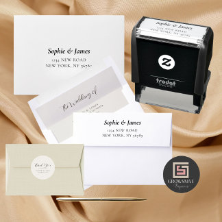 Minimalistisch retouradresscript 2.9 x 1.4 zelfinktende stempel