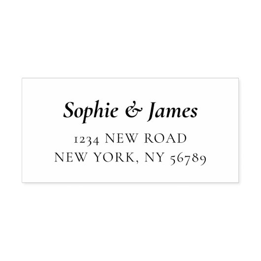 Minimalistisch retouradresscript 2.9 x 1.4  zelfinktende stempel (Design)