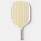 Minimalistisch retro blauw geel gestreept monogram pickleball paddle (Achterkant)
