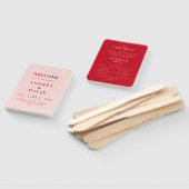 Minimalistisch Retro Bruiloftsprogramma met Vette  Handwaaier (Niet-gemonteerd)