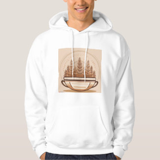 "Minimalistisch Retro Coffee Mok Design – Tijdloos Hoodie
