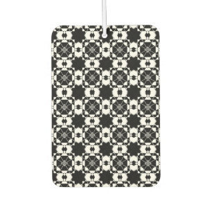 Minimalistisch retro dambordpatroon – Monochroom o Luchtverfrisser