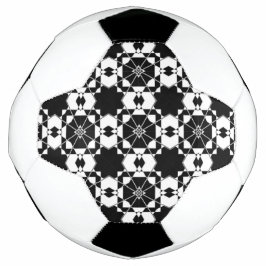 Minimalistisch retro dambordpatroon – Monochroom o Voetbal