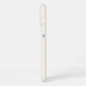 Minimalistisch retro gestreept monogram iPhone hoesje (Linkerkant)