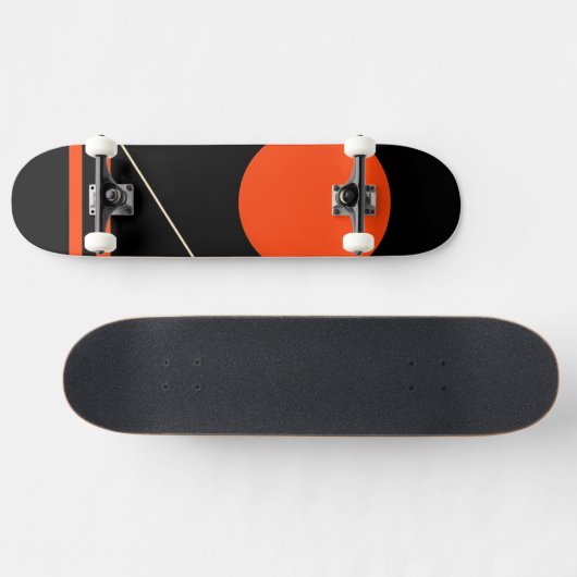Minimalistisch retro grafisch ontwerp persoonlijk skateboard (Horizontaal)