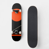 Minimalistisch retro grafisch ontwerp persoonlijk skateboard (Voorkant)