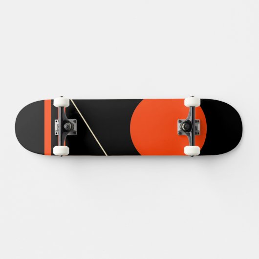 Minimalistisch retro grafisch ontwerp persoonlijk skateboard (Horizontaal)