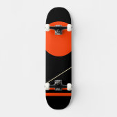 Minimalistisch retro grafisch ontwerp persoonlijk skateboard (Voorkant)