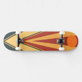 Minimalistisch retro grafisch ontwerp persoonlijk skateboard (Horizontaal)