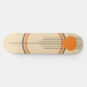 Minimalistisch retro grafisch ontwerp persoonlijk skateboard (Horizontaal)