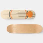 Minimalistisch retro grafisch ontwerp persoonlijk skateboard (Horizontaal)