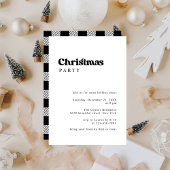 Minimalistisch retro kerstfeest kaart