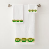 Minimalistisch retro patroon  bad handdoek (Insitu)