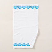 Minimalistisch retro patroon bad handdoek (Handdoek)