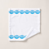 Minimalistisch retro patroon bad handdoek (Wasdoekje)