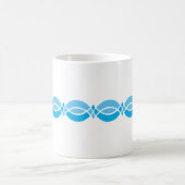 Minimalistisch retro patroon  koffiemok (Center)