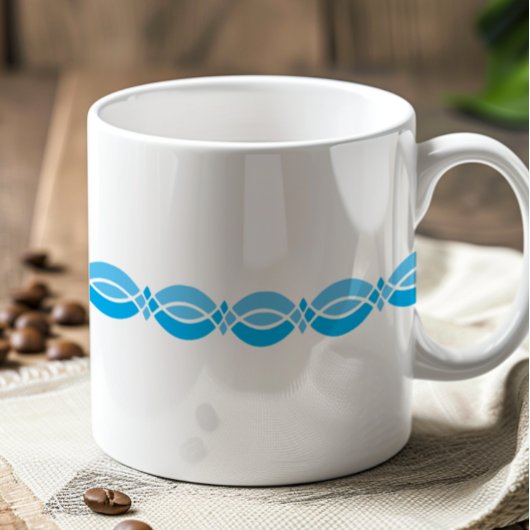 Minimalistisch retro patroon  koffiemok