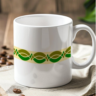 Minimalistisch retro patroon koffiemok