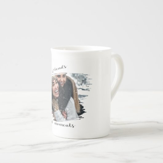  minimalistisch retro-vriendschapsfotoontwerp - porselein kop (Voorkant rechts)