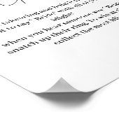 Minimalistisch ringspel zeg geen bruid poster (Hoek)