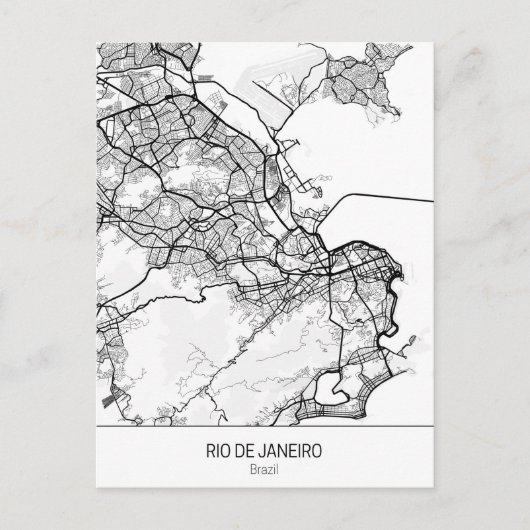 Minimalistisch Rio de Janeiro Brazilië Briefkaart (Voorkant)