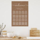 Minimalistisch ritueel zetschema poster (Keuken)