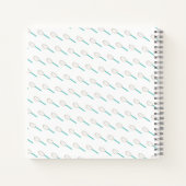 Minimalistisch roestbakboek notitieboek (Achterkant)