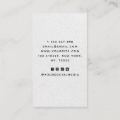 Minimalistisch roestkraft Voeg uw eigen Qr-code B Visitekaartje (Achterkant)